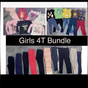 4t girls 28 piece clothing bundle